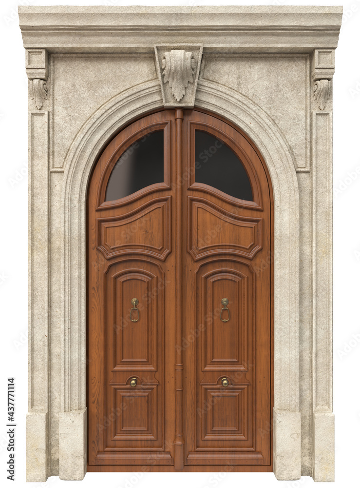 Entrance classic doors for the house Entrance classic doors for the house