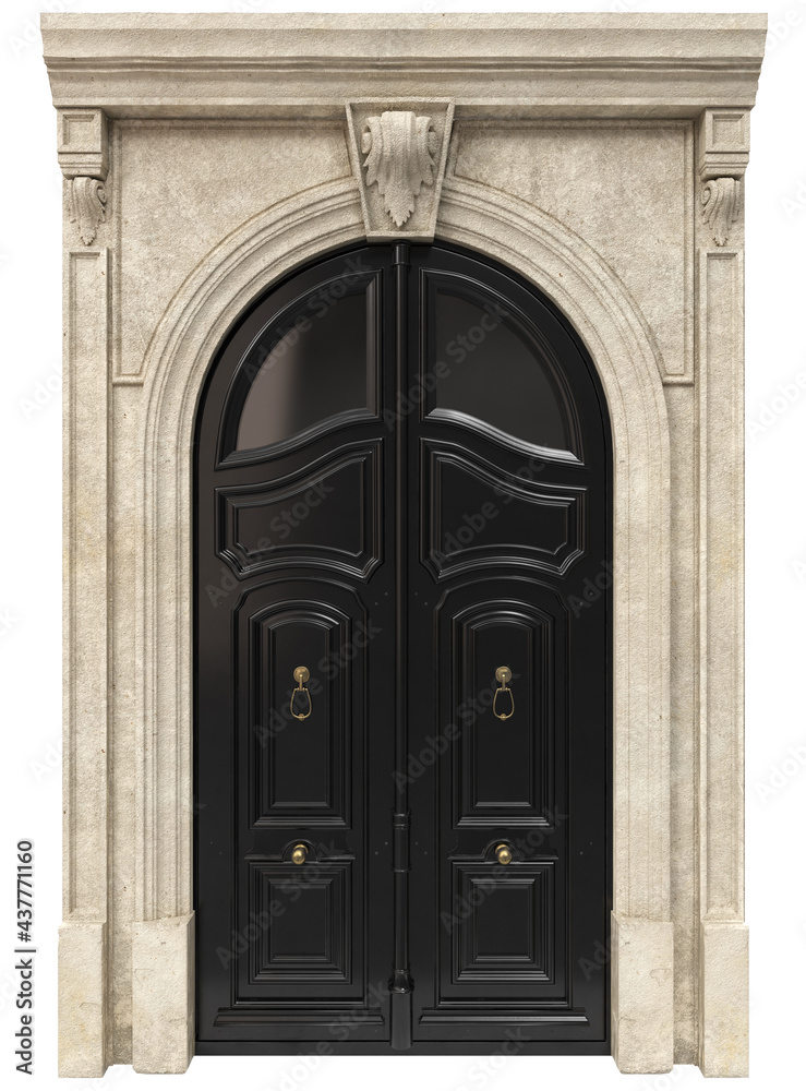Fototapeta premium Entrance classic doors for the house