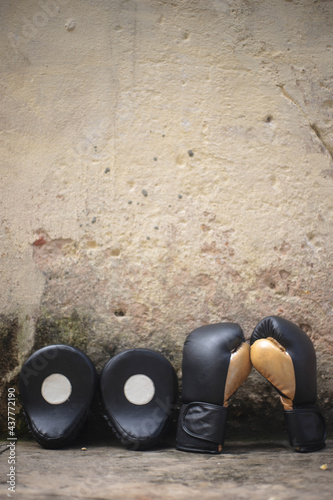 boxing gloves with separeted background photo