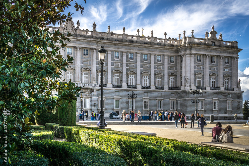 Obraz premium Madrid Royal Palace Spain October 2015