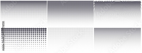 Modern halftone background. Vintage dotted texture for anime or manga design. Abstract comic popart grunge background. Vector illustration. photo