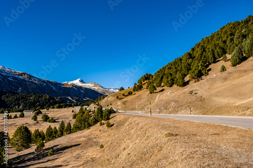 Road through the mountain landscape - Lukmanier Pass, Switzerland
 photo