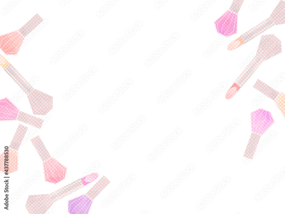パステルカラーのコスメのイラスト背景 Stock Vector Adobe Stock