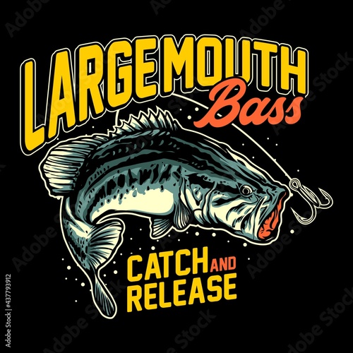Fishing Illustration T shirt Graphic