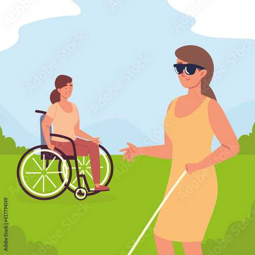disabled young women