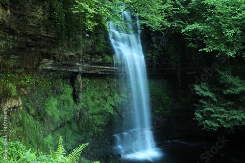 Glencar Waterfall  a watefall located in woodland near Glencar Lough in County Leitrim  ireland