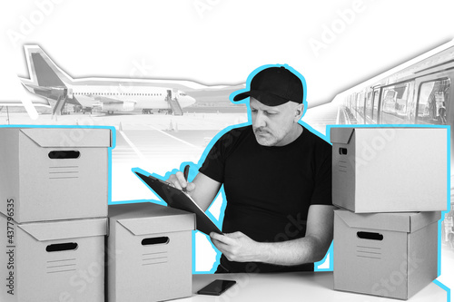 An employee of an air logis...