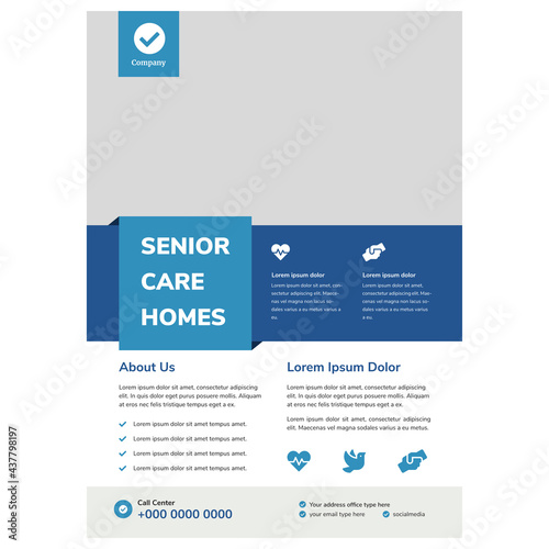 Senior Living Care Flyer