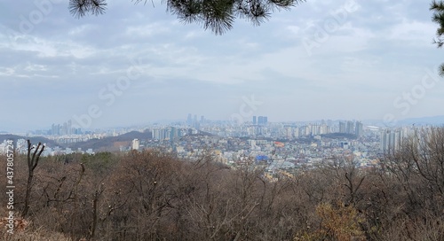 Panoramic view of Seoul. 