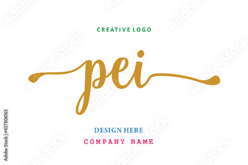 PEI lettering logo is simple, easy to understand and authoritative