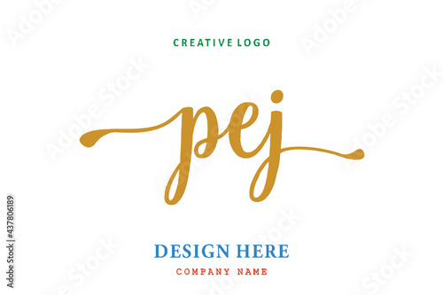 PEJ lettering logo is simple, easy to understand and authoritative