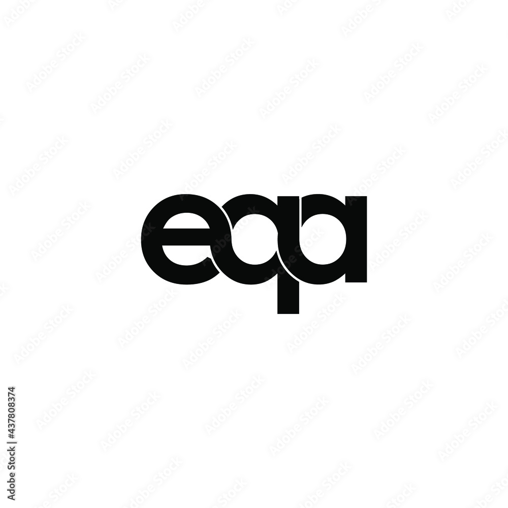 eqa letter original monogram logo design eqa letter original monogram logo design