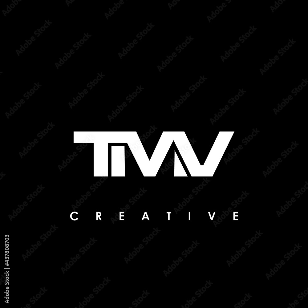 TMV Letter Initial Logo Design Template Vector Illustration