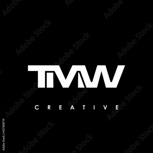 TMW Letter Initial Logo Design Template Vector Illustration