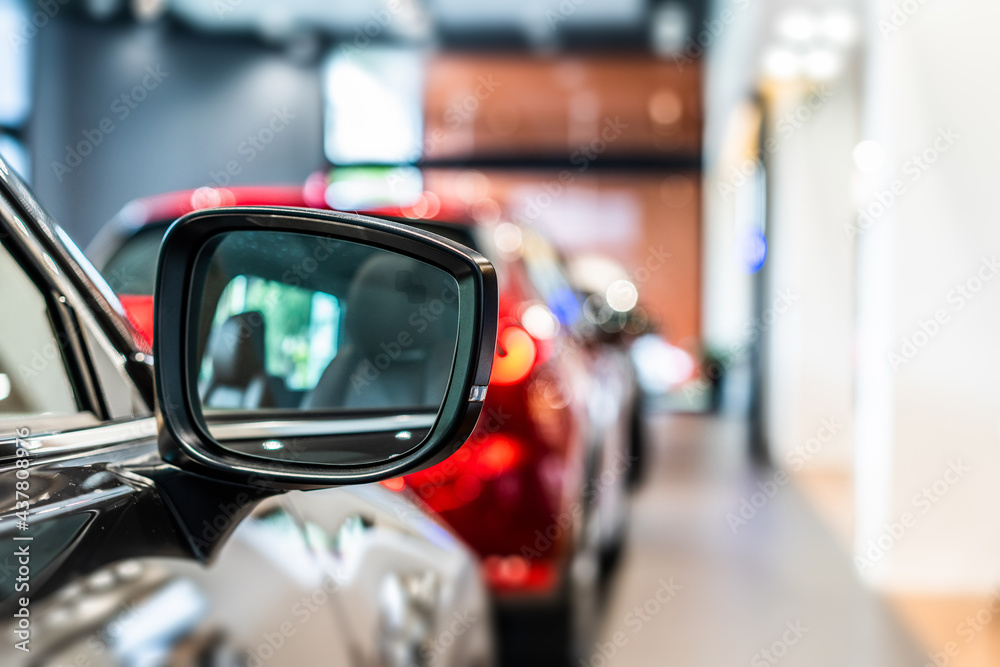 modern car led headlight in showroom modern car led headlight in showroom