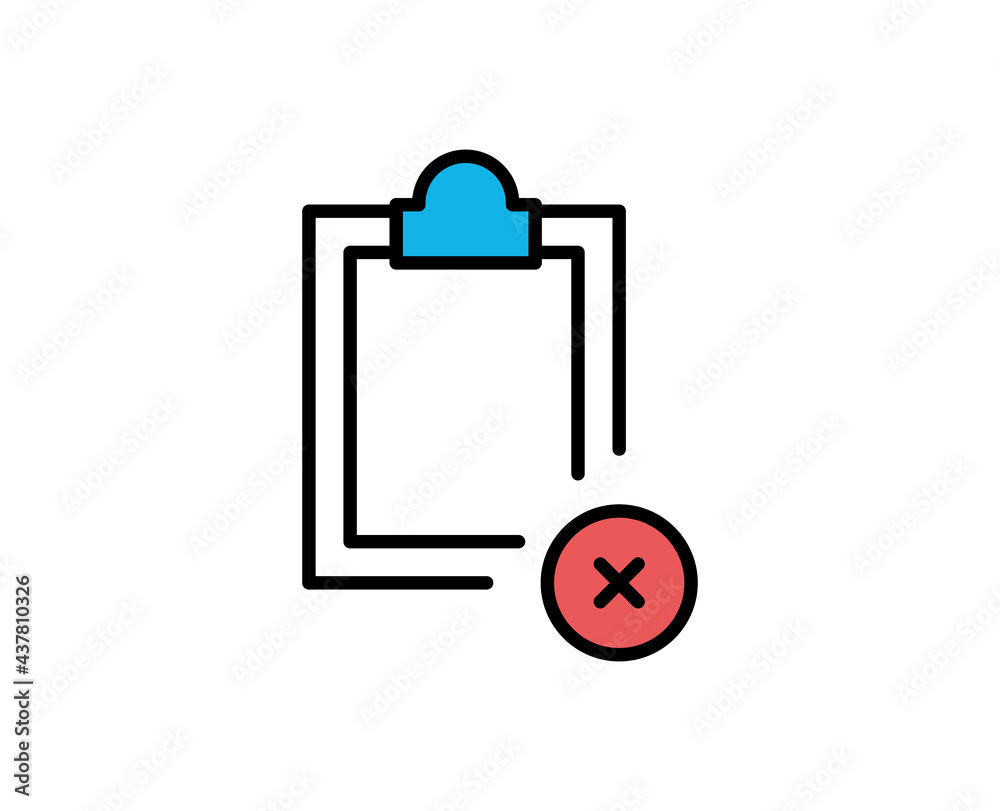 Clipboard premium line icon. Simple high quality pictogram. Modern outline style icons. Stroke vector illustration on a white background. 