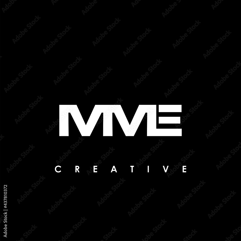 MME Letter Initial Logo Design Template Vector Illustration