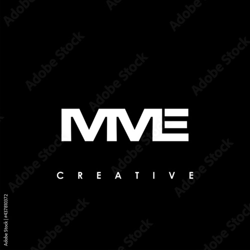 MME Letter Initial Logo Design Template Vector Illustration photo