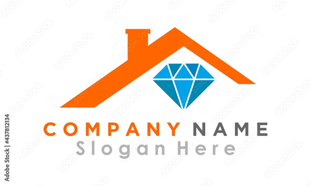 Fototapeta premium diamond store vector logo