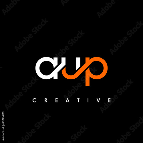 AUP Letter Initial Logo Design Template Vector Illustration