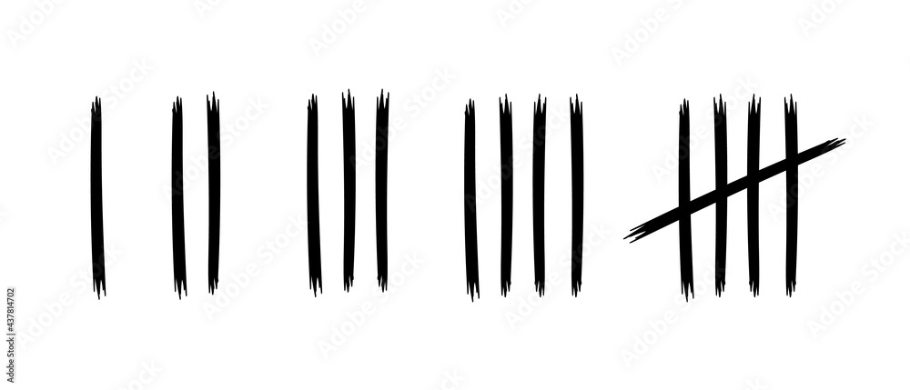 Tally marks, prison wall isolated. Tally marks, prison wall isolated.