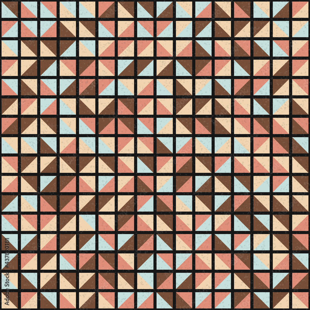 Fototapeta premium Abstract Geometric Pattern generative computational art illustration