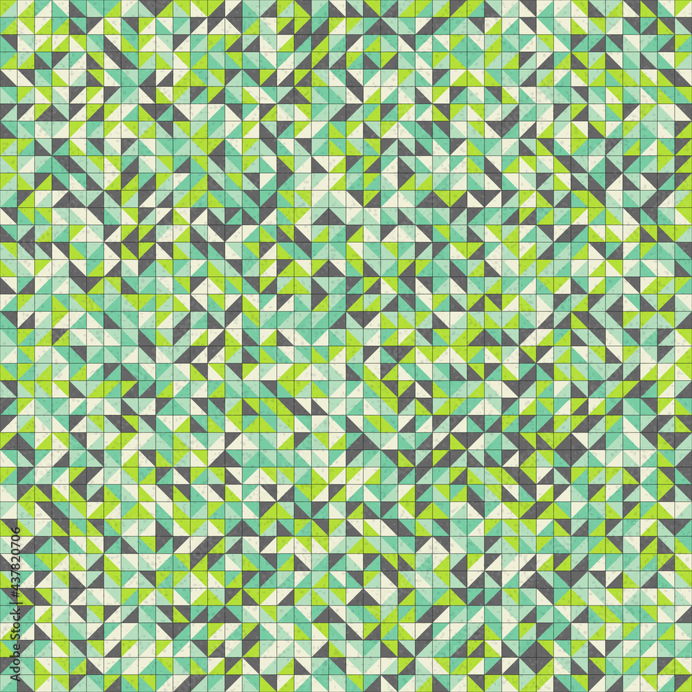 Fototapeta premium Abstract Geometric Pattern generative computational art illustration