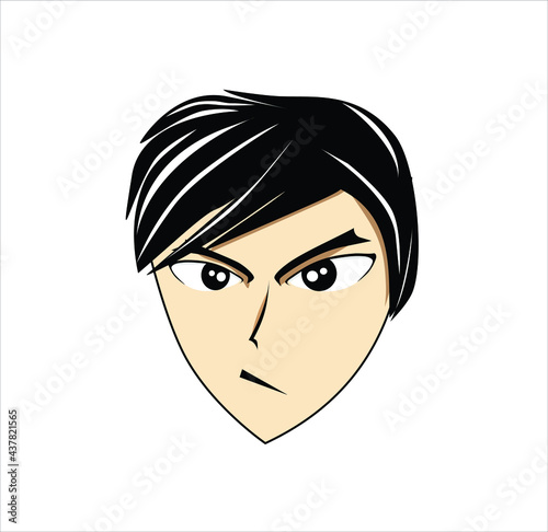 portrait of a person cartoon abstract