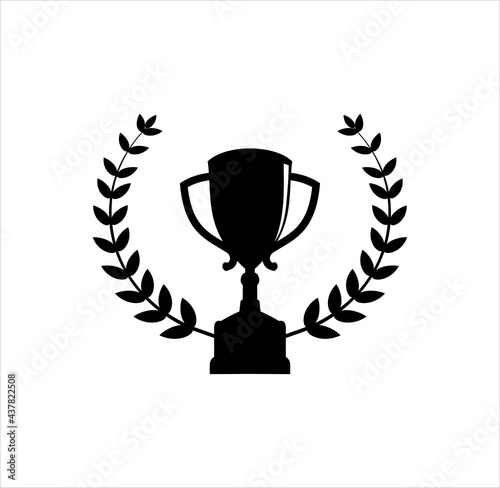 Trophy logo design illustration vector eps format   suitable for your design needs  logo  illustration  animation  etc.