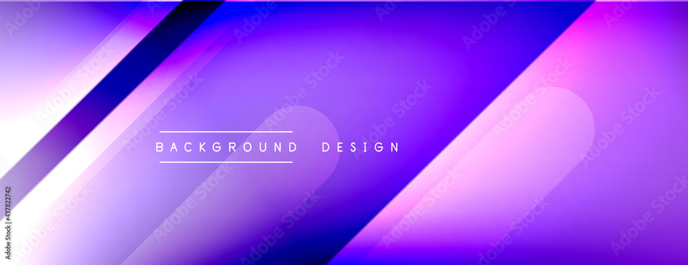 Dynamic lines abstract background. 3D shadow effects and fluid gradients. Modern overlapping forms