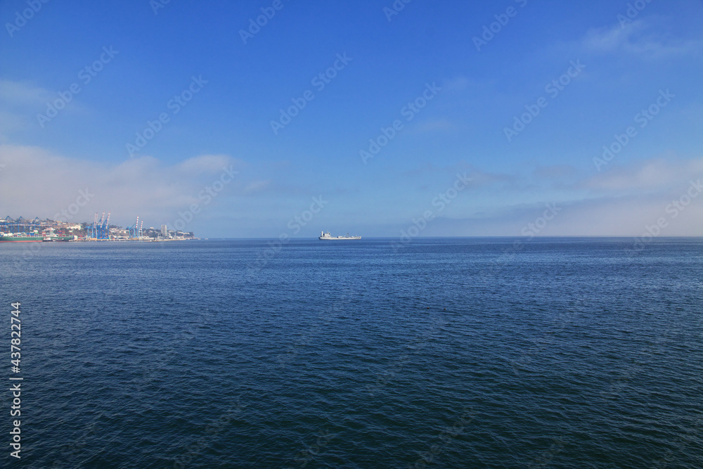 The ship in Valparaiso, Pacific coast, Chile