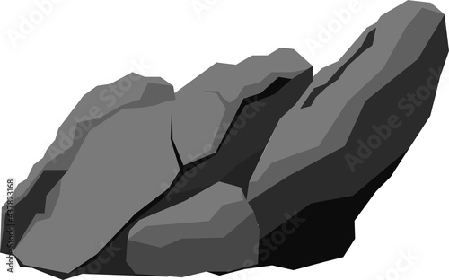 huge rock complex illustration hd photo