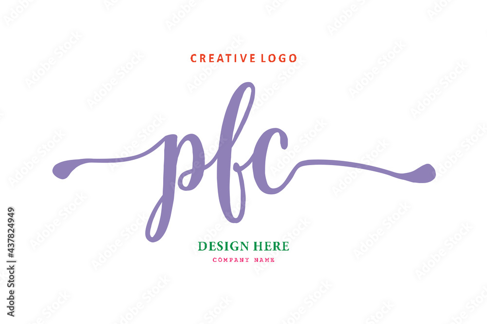 PFC lettering logo is simple, easy to understand and authoritative PFC lettering logo is simple, easy to understand and authoritative