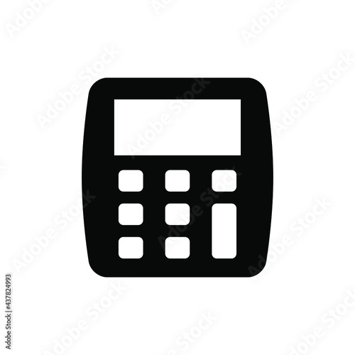 Calculator icon vector graphic illustration
