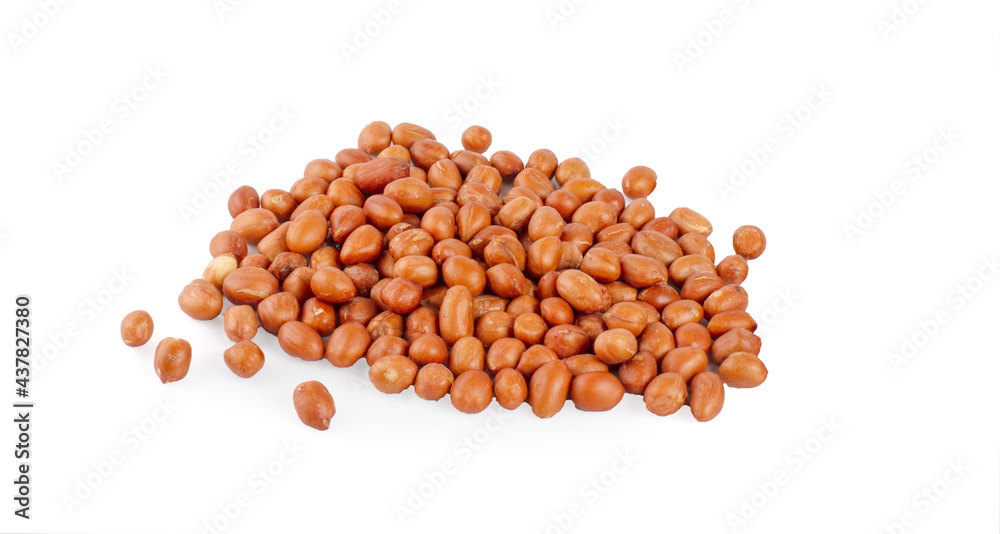 peanuts isolated on white background