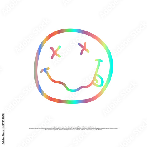 vector pixel, icon emote, grunge