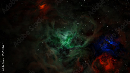Sci fi  landscape cyberpunk style 3d render  Fantasy universe and galaxy cloud background.