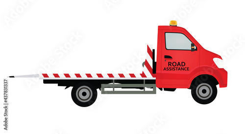 Road assistance truck. vector illustration