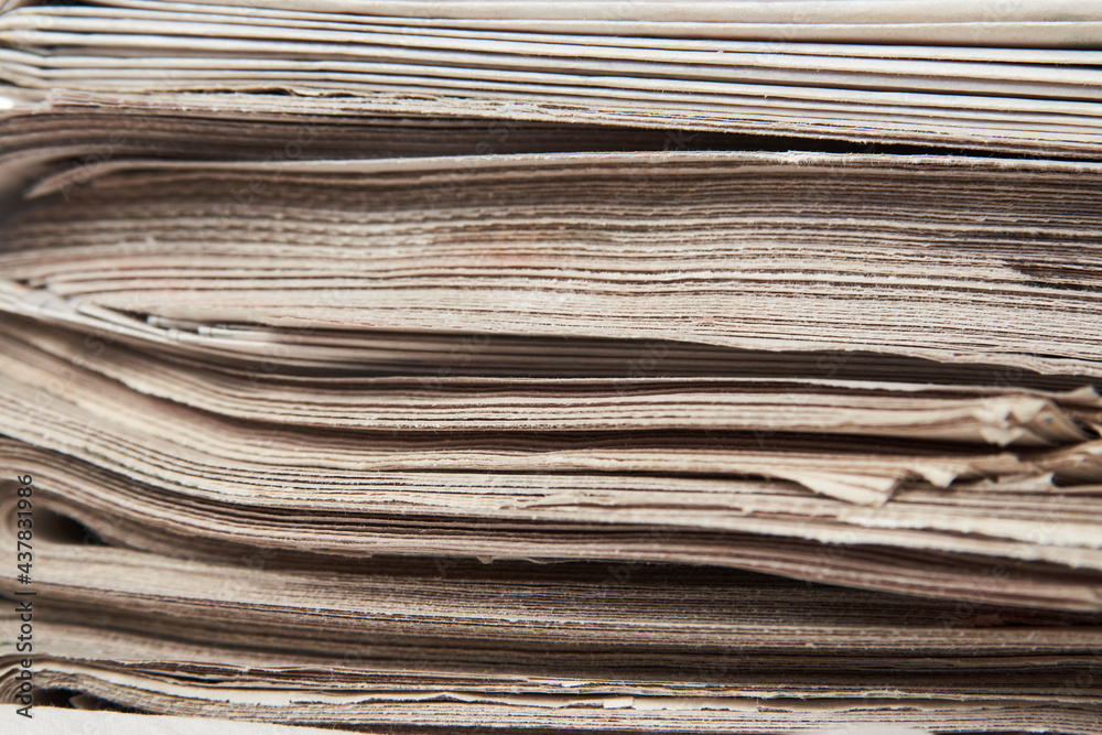 Stack of newspaper, close-up. Journalism concept Stack of newspaper, close-up. Journalism concept