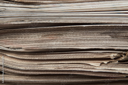 Wallpaper Mural Stack of newspaper, close-up. Journalism concept Torontodigital.ca