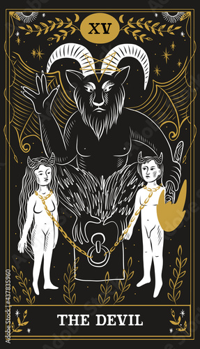 vintage vintage style deck of tarot cards. magical predictions of the future, mysterious characters.