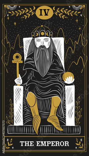 vintage vintage style deck of tarot cards. magical predictions of the future, mysterious characters.