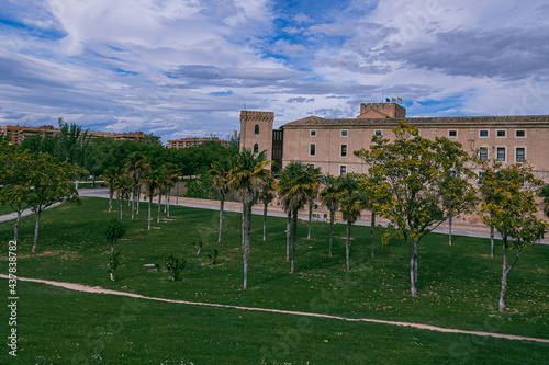  Moorish historic palace in the Spanish city of Zaragoza