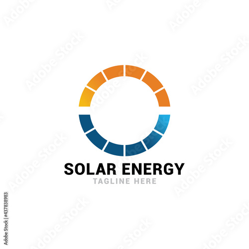 Free Download Solar energy logo icon vector template. - GFXLoad