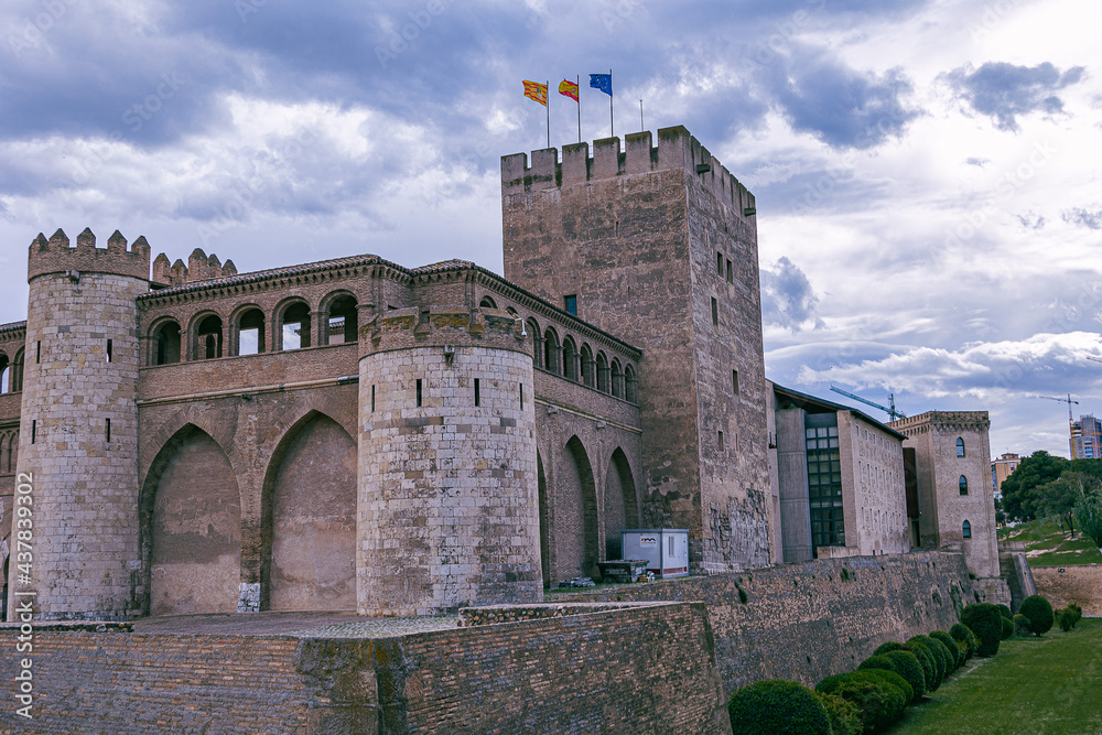  Moorish historic palace in the Spanish city of Zaragoza