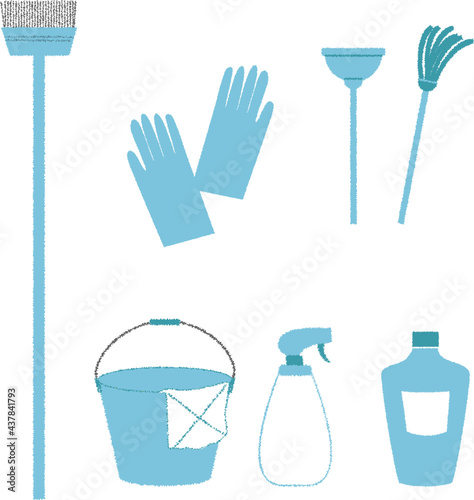 掃除道具（ブルー）