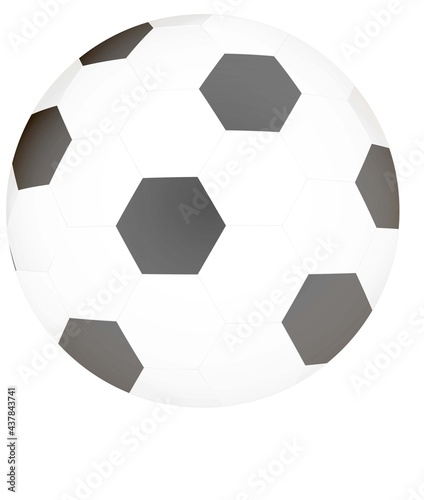 white soccer ball  vector graphics