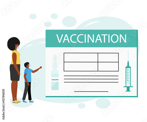 Vector People Vaccination Immunization Health Kid