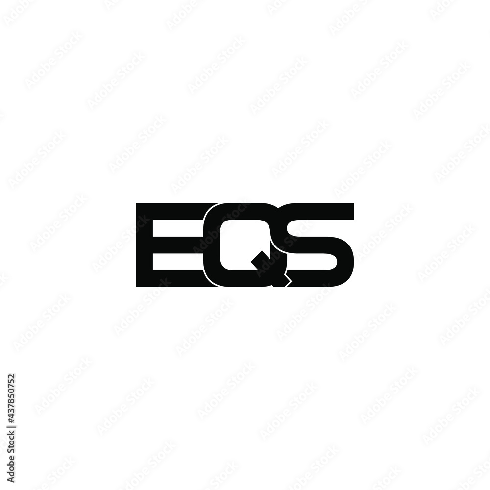 eqs letter original monogram logo design