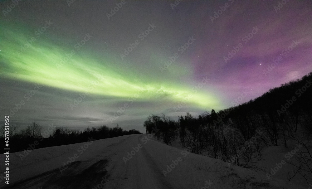 Northern Lights, Northern Aurora in Murm Northern Lights, Northern Aurora in Murm